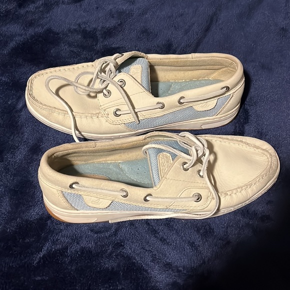 🛑 Sperry Light Blue and Gray Boat Shoes - Picture 3 of 3